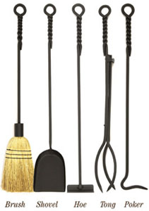 Minuteman 28 inch Rope Design Individual Fireplace Tools