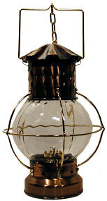 Amber Deco Oil Lamp 