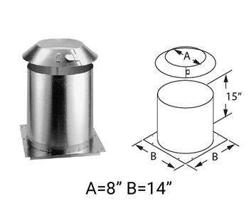 M & G DuraVent 6DT-48SSCF 6 inch x 48 inch DuraTech Factory-Built Chimney Length 430-alloy Inner Line, Size: 6 x 48, Silver