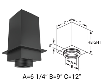 Square Ceiling Support Box