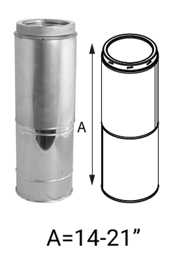 DuraTech Adjustable Stainless Straight Pipe