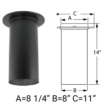 M & G DuraVent 6DT-48SSCF 6 inch x 48 inch DuraTech Factory-Built Chimney Length 430-alloy Inner Line, Size: 6 x 48, Silver