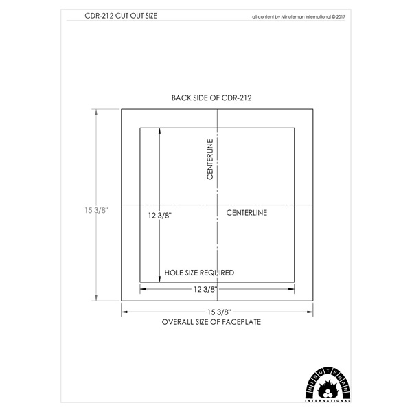 Minuteman CDR-212 12x12 Inch Clean-Out Door