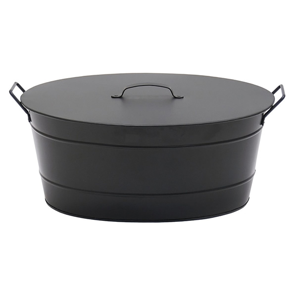 Minuteman C-51MC Black Oval Tub with Lid