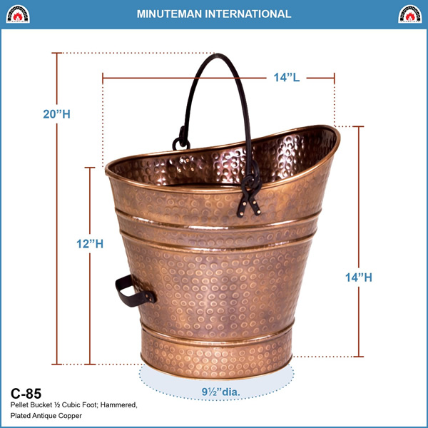 Minuteman C-85 Small Copper Pellet Bucket