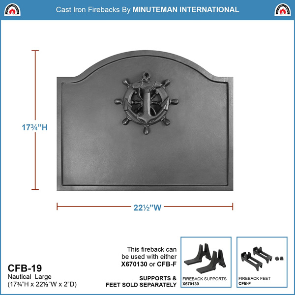 Minuteman CFB-19 Large Nautical Fireback