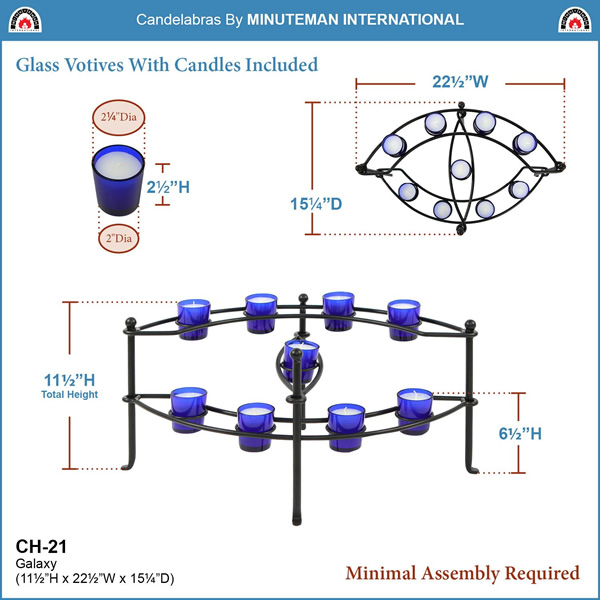 Minuteman CH-21 Galaxy Hearth Candelabra