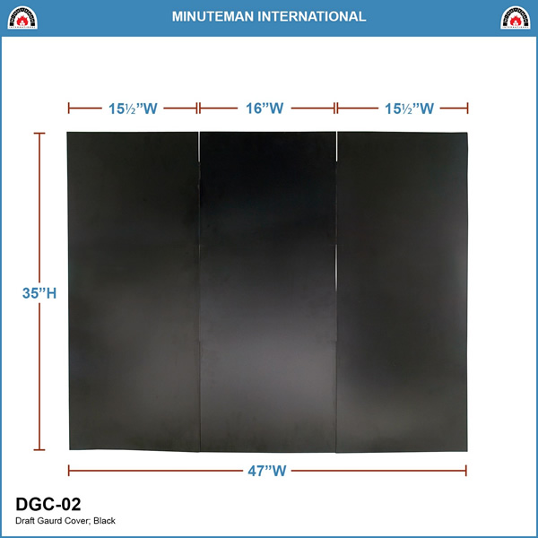 Minuteman DGC-02 47x35 Inch Draft Guard Cover