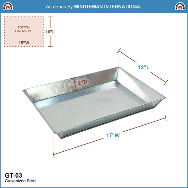 Minuteman GT-03 11x17 Inch Ash Pan