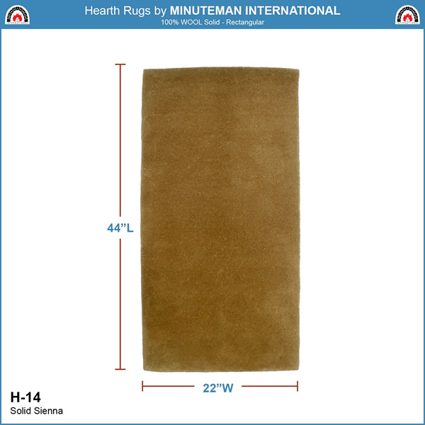 Minuteman H-14 Sienna Rectangular Rug