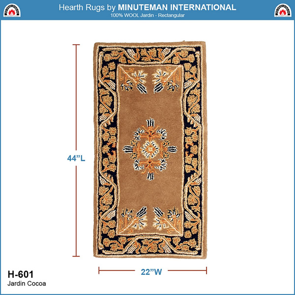 Minuteman H-601 Jardin Cocoa Rectangular Rug