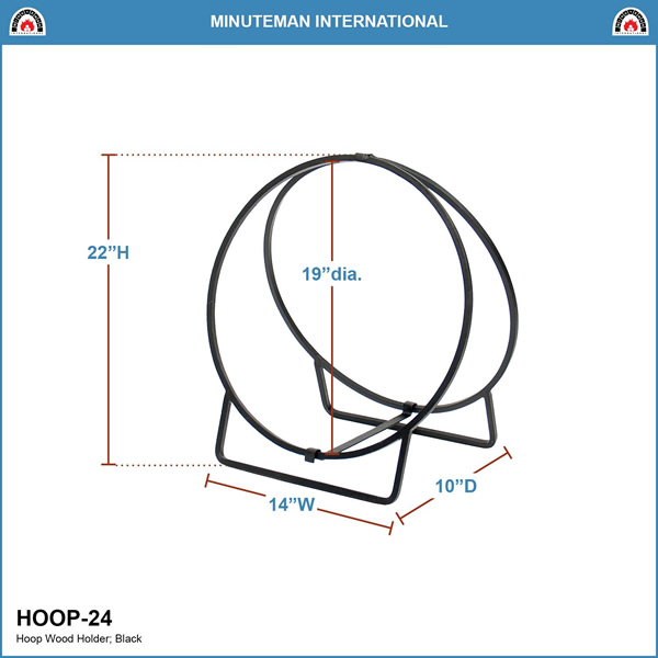 Minuteman HOOP-24 24 Inch Log Holder Hoop