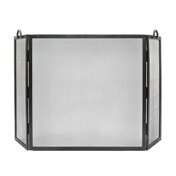 Minuteman SS-31L 36x36 Inch Graphite Flat Top Twisted Rope Folding Screen