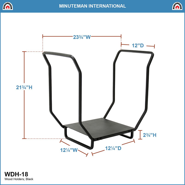 Minuteman WDH-18 18 Inch Firewood Rack