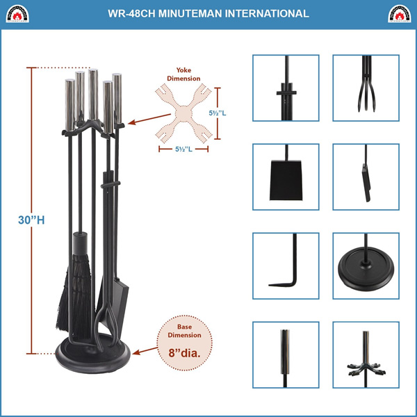 Minuteman WR-48CH Polished Chrome Tool Set