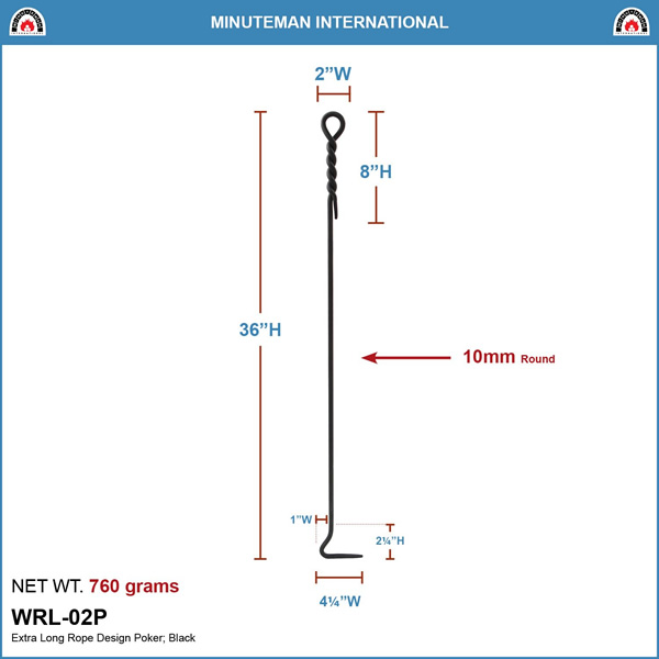 Minuteman WRL-02P Rope Design Xtra Long Poker