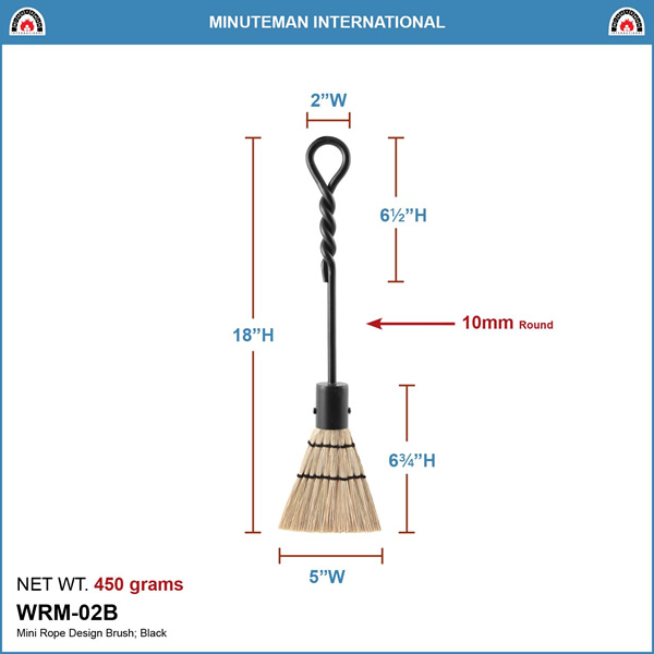Minuteman WRM-02B Rope Design Mini Brush