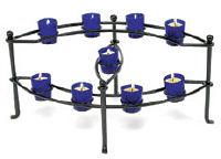 Minuteman Cobalt Votives Candelabra