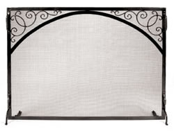 Minuteman Sterling Flat Fireplace Screen