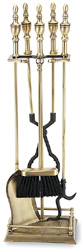 Minuteman ABR11 Brass Fireplace Tool Set 