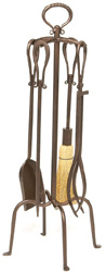 Minuteman WR08 Wrought Iron Fireplace Tool Set 