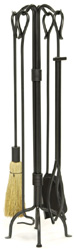 Minuteman WR28 Wrought Iron Fireplace Tool Set 