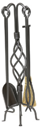 Minuteman WR30 Wrought Iron Fireplace Tool Set