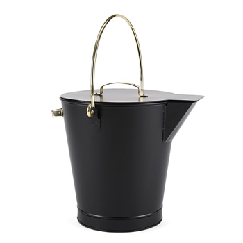 Minuteman ASH-02 Ash Bucket with Solid Brass Handles