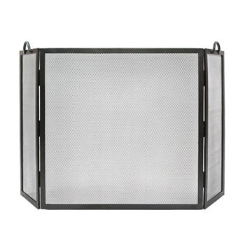 Minuteman SS-31 30x30 Inch Graphite Flat Top Twisted Rope Folding Screen