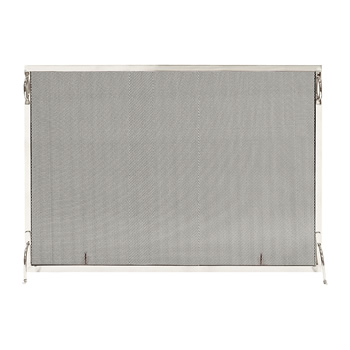 Minuteman SSM-5036NP 50x36 Inch Montreal Polished Nickel Fireplace Screen