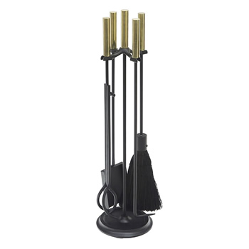 Minuteman WR-48PB Polished Brass and Black Bedford Tool Set