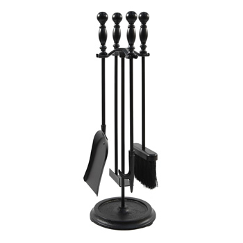 Minuteman X870942 Black Bolton Mini Fireplace Tool Set