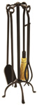 Minuteman Wrought Iron Fireplace Tool Sets