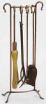 Woodfield Antique Copper Fireplace Tool Sets
