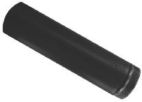 6 X 24 24 Gauge Black Stove Pipe - 1006 - 6 in Imperial 24 Ga