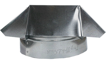 Galvanized stove pipe cap