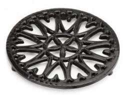 Black Enamel Wood Stove Trivet