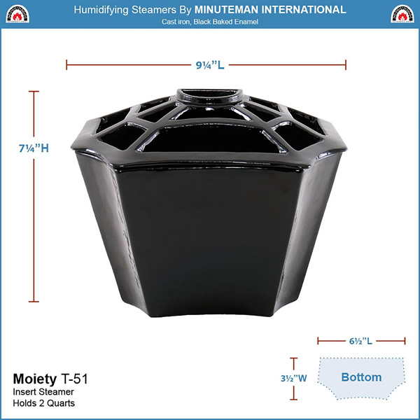 Minuteman T-51 Moiety Insert Steamer