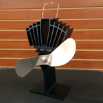 Ecofan 812 AirMax Wood Stove Fan with Black Blades